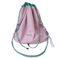 Bolso de hombro ligero de moda, bolso cruzado con letras para ir al trabajo, bolso con cordón de Color en contraste de nailon para niñas - details 8