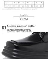 Ligue y use zapatos de cuero multifuncionales para hombre con un vestido de negocios con parte inferior de esponja marina - details 2