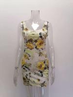 Vestido Mini de Impresión para Mujer Primavera-Verano Sin Mangas, Adelgazado en Caderas, Vestido Corto de Moda para Club Nocturno - details 3