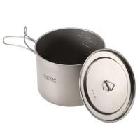 Lixada - maceta colgante portátil de titanio ultraligera, 900 ml/1600 ml, con asa plegable con tapa, utilizada para acampar al aire libre, hacer senderismo, - details 38