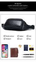 Bolsa de piel de oveja para hombre, Bolsa de piel de oveja para hombre para teléfono móvil, cuero genuino, bolsa crossbody, multifuncional, deportes y ocio, bolsa de pecho crossbody - details 9