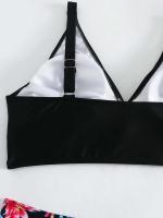 Conjunto de bikini push-pull para mujer, bikini sexy de encaje con lazo, traje de baño de dos piezas para mujer, traje de playa L 2024 - details 41