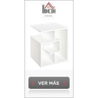 Mesa Auxiliar con 2 Cajones y Estantes de Almacenamiento Mesita de Noche con Marco de Metal para Salón Dormitorio 40x35x49 cm Natural - details 17