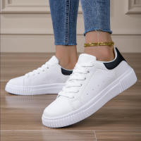 Zapatillas deportivas informales para mujer, zapatos planos a la moda, transpirables, cómodos y ligeros, antideslizantes, regalo - details 12