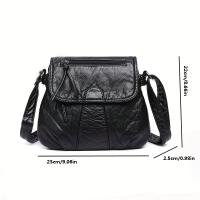 Bolso cruzado de cuero sintético suave para mujeres Bolso de hombro ajustable con múltiples bolsillos para uso diario y viajes - details 2