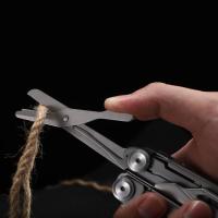 Cuchillo Plegable de Mujeres Daicamping DL10 Multitool EDC Herramientas de Supervivencia al Aire Libre con Abrazadera y Clip Tijeras - details 13