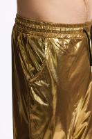 Modo Superficie brillante estampage à chaud hommes pantalons décontractés Harajuku Hip Hop Disco danse Streetwear cordon discothèque pantalon - details 5