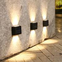 Luz Solar de pared para exteriores, lámpara LED impermeable, iluminación luminosa hacia arriba y hacia abajo, decoración de valla de jardín y balcón, luz Solar - details 13