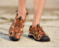 Sandalias de verano para hombre, nuevas sandalias de cuero genuino, zapatos de cuero transpirables para hombre, sandalias de playa, sandalias suaves de marca para exteriores para hombre, sandalias romanas - details 15
