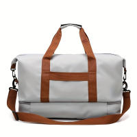 Bolso de viaje elegante, bolso deportivo de gran capacidad, bolso de mensajero, bolso de separación de ropa seca y húmeda, adecuado para salidas, Fitness, universidad - details 4