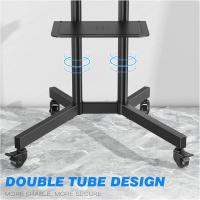 32 a 80 Pulgadas, Soporte de Piso Móvil con Bandeja para Televisión hasta 50 kg MAX VESA 600x400mm - details 4