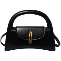 Bolso Negro Versátil con Cierre de Metal Dorado Bolso de Hombro Convertible de Gran Capacidad para Uso Diario, Trabajo, Ocasiones Especiales - details 3