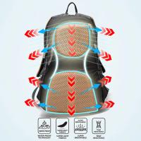 Mochila de nailon impermeable para hombre y mujer, bolsa de viaje de gran capacidad para acampada, senderismo y escalada, 30l - details 7