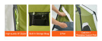 Tienda de campaña SucceBuy, tienda de campaña impermeable y ligera. Fácil de configurar con puerta y ventana. Ideal para senderismo, caza - details 4