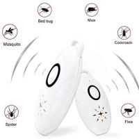 Mini repelente de mosquitos para interiores, ahorro de energía, silencioso, repelente de ratas, hogar, sala de estar, Baño - details 6