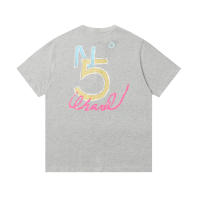 Camisetas Casuales de Verano para Hombres Algodón Puro, Cuello Redondo, Mangas Cortas, Novedad con Estampados de Logotipo - details 1
