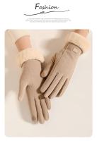 Mitones de dedo peludos y cálidos para mujer, guantes deportivos, moda bonita, otoño, invierno, nuevo - details 6
