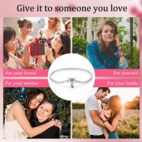 Pulsera de plata de ley 925 con forma de corazón y mariposa para mujer, brazalete de cadena de seguridad, compatible con abalorios originales, joyería - details 25