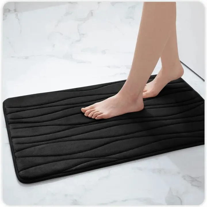Alfombra de Baño de Espuma de Memoria Ultra Suave Antideslizante, Absorbente de Agua, Alfombra de Ducha Gruesa Hecha en China - 1