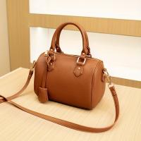 Bolso Boston Elegante de Caño Ligero Cuero Genuino con Patrón de Lichee - details 9