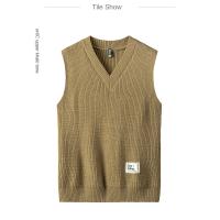 Chaleco De Punto Para Hombre Versátil Y Casual Con Cuello V Sin Mangas Cómodo Y Caliente De Color Sólido Para El Día a Día - details 7