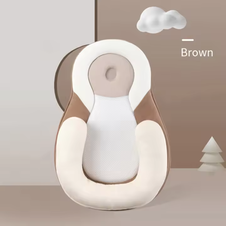BIT Protector de cabeza de bebé, almohada moldeadora para recién nacido, de viaje, para dormir de lado, almohadas de lactancia, cojín de alimentación infantil antiderrame - 1