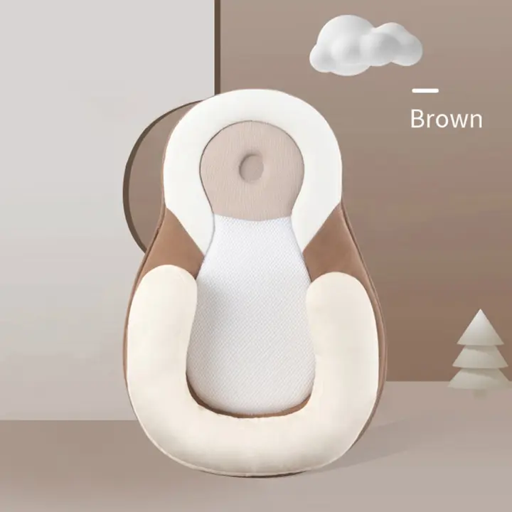BIT Protector de cabeza de bebé, almohada moldeadora para recién nacido, de viaje, para dormir de lado, almohadas de lactancia, cojín de alimentación infantil antiderrame - 1
