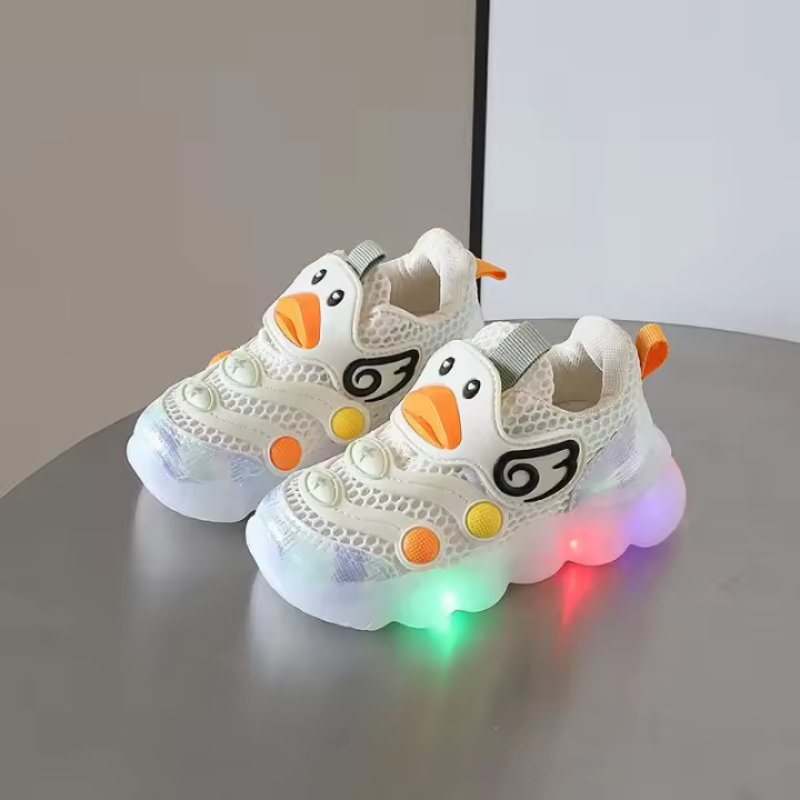 Nuevas zapatillas de cuero para niños 0-1-3 años 2 niñas zapatos de suela blanda para niños pequeños - 1
