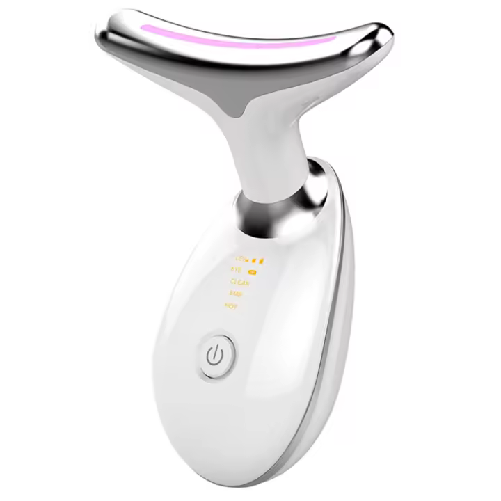 Rejumelador de Cuello Térmico Eléctrico Dispositivo de Belleza Facial LED para Estrechos y Levantamientos Cuidado de la Piel Corporal para Mujeres - 1