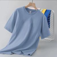 Camiseta ajustada de manga corta de Color sólido para hombre y mujer, Top interior individual versátil clásico adelgazante, novedad de verano 2024 - details 9