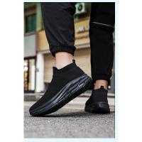Zapatillas de deporte de punto para hombre y mujer, calzado deportivo ligero y cómodo, sin cordones, con plataforma, a la moda, gran oferta - details 13