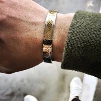 Pulsera Minimalista y Personalizada para Hombre Acero Inoxidable y Titanio - details 1