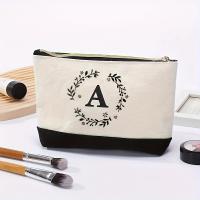 Bolsa De Maquillaje De Moda Bolsa De Almacenamiento Para Viaje Canvas Impresión De Letras Pequeño Bolsa De Almacenamiento Para Regalo De Vacaciones - details 6