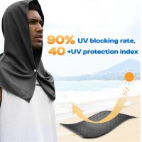 Toalla refrescante con capucha, toallas de refrigeración para cuello y cara, para Sauna, Yoga, Camping, entrenamiento, color negro - details 2
