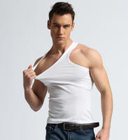 Caumanl-ropa interior de algodón para hombre, camiseta sin mangas de alta calidad para culturismo, Chaleco Ajustado sin mangas, talla CN - details 11