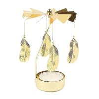 Velas Giratatorias de Metal en Formas de Copo de Nieve y Ángel Portavelas para Té Romántico, Boda, Decoración del Hogar en Navidad - details 9