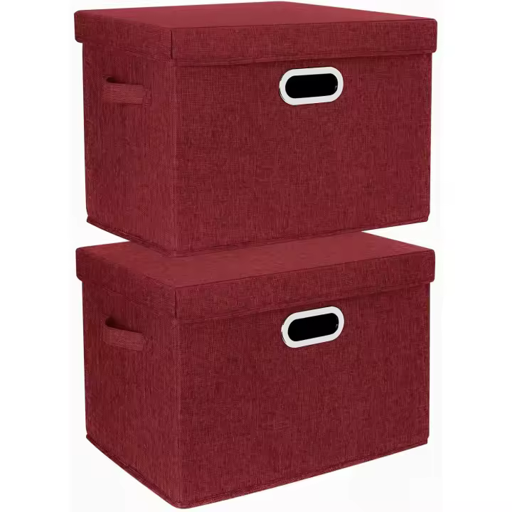 Lavable, Cajas Organizadoras, 44x30x29 cm, Juego de 5, Beige - 1