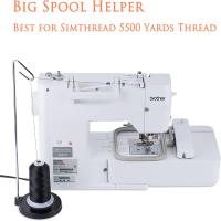 Soporte de carrete de hilo único de Base resistente, alimentación continua, conos grandes, bordado negro, máquina de coser de conos grandes - details 5
