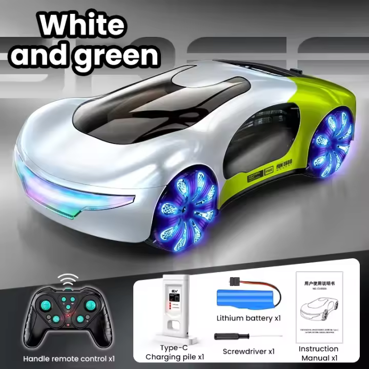 Coche de derrape Rc, juguete de Control único de nueva energía con luces, música, vehículo de Control remoto de 2,4G, juguetes para niños, regalo de cumpleaños - 1