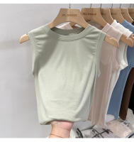 Zjaiss 2025 Camisetas de Algodón Cuello Básico Verano Blanco Negro Deportivo Vestido de Hombro Descubierto Verde para Mujeres - details 10