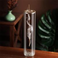 Incense Holder for Sticks [Anti-Ash Flying], Insence-Stick Burner Holder with Removable Glass Ash Catcher, for Home - details 2