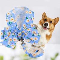 Traje de arnés para mascotas transpirable con corda Estilo lazo de flor - details 7