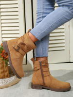 Botas redondas Martin Botas de mujer con hebilla de cinturón con cremallera lateral - details 8