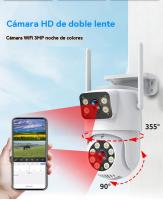 Cámaras de vigilancia exterior doméstico Internet Wifi HD inteligente Visión nocturna - details 5