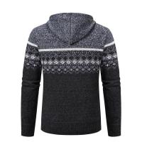 Chaqueta cálida de otoño e invierno para hombre, cárdigan de punto con capucha y chaqueta de algodón polar - details 3