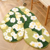 Alfombra de noche flocada de musgo de bosque, alfombras de baño antideslizantes ultrasuaves, alfombra de baño, alfombra de suelo de dormitorio para sala de estar, decoración del hogar - details 3