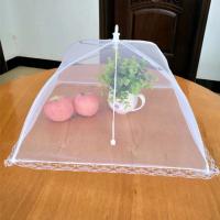 Cubierta de malla plegable para alimentos, tienda de campaña para el hogar, mesa de comedor, mostrador de cocina, alimentos, verduras, frutas, paraguas, transpirable, insectos - details 2