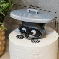 Soporte de papel higiénico con diseño de Animal Adorable, dispensador de rollos de papel montado en la pared, decoración divertida de animales, No requiere perforación - details 0
