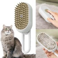 Peine masajeador con rociador para mascotas, cepillo masajeador con rociador de agua eléctrico para baño, cepillo para lavar y cepillar - details 1