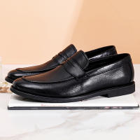 Mocasines de hombre, zapatos de cuero de un pedal de cuero genuino, primera capa de cuero de vaca de hombre - details 22